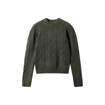 SHUXI Sweater Women's Salty Olive