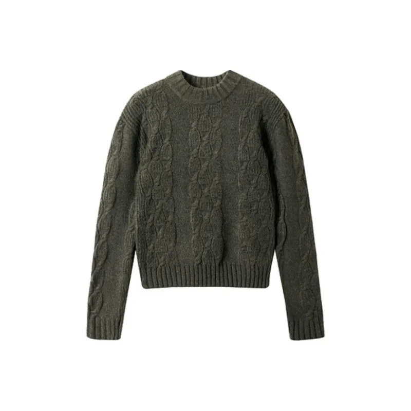 SHUXI Sweater Women's Salty Olive-0