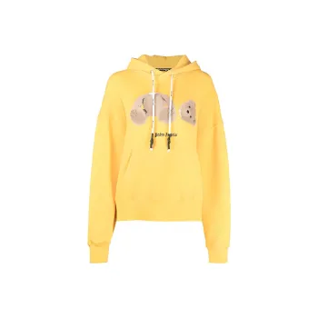 PALM ANGELS Bear Hoodie Yellow/Black