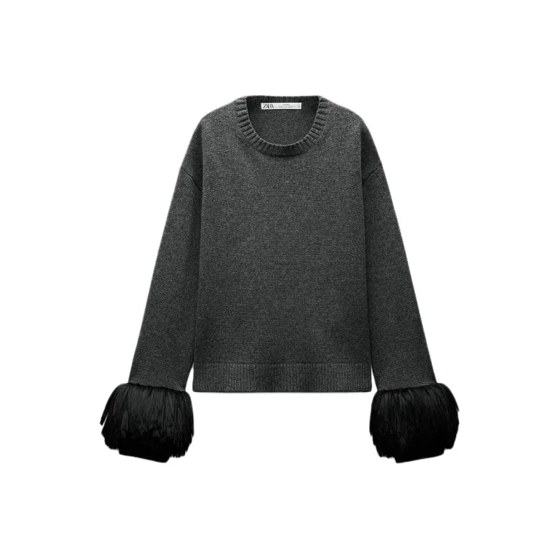 ZARA Sweaters Women's Gray-0