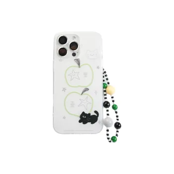 Wei Xin Acrylic Material Stars Apple Black Cat Phone Cases Compatible With IPhone 16/15 Pro Max/Apple 13/14 Pro/Max