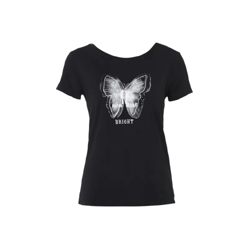 LUYOUYE Set in Sleeve T Shirt Women's-0
