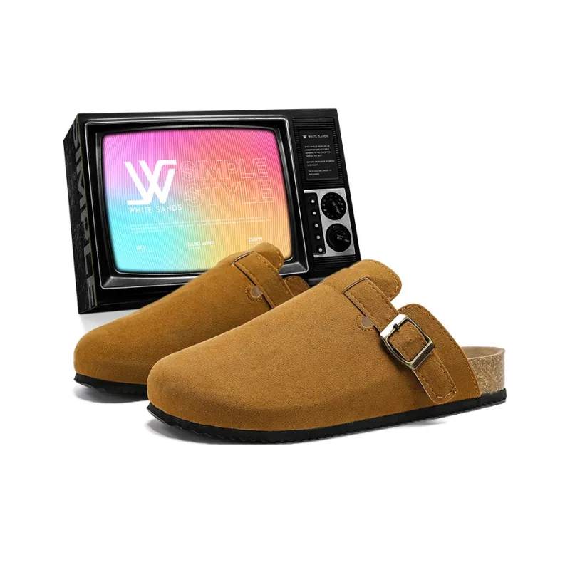 White Sands Closed Toe Slippers Unisex Box-6