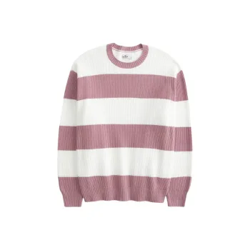 Hollister Sweater Women's Pink Stripes