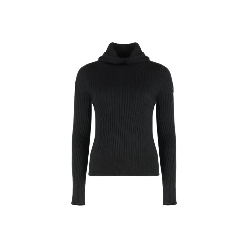 Moncler Logo Patch Knitted Hoodie-0