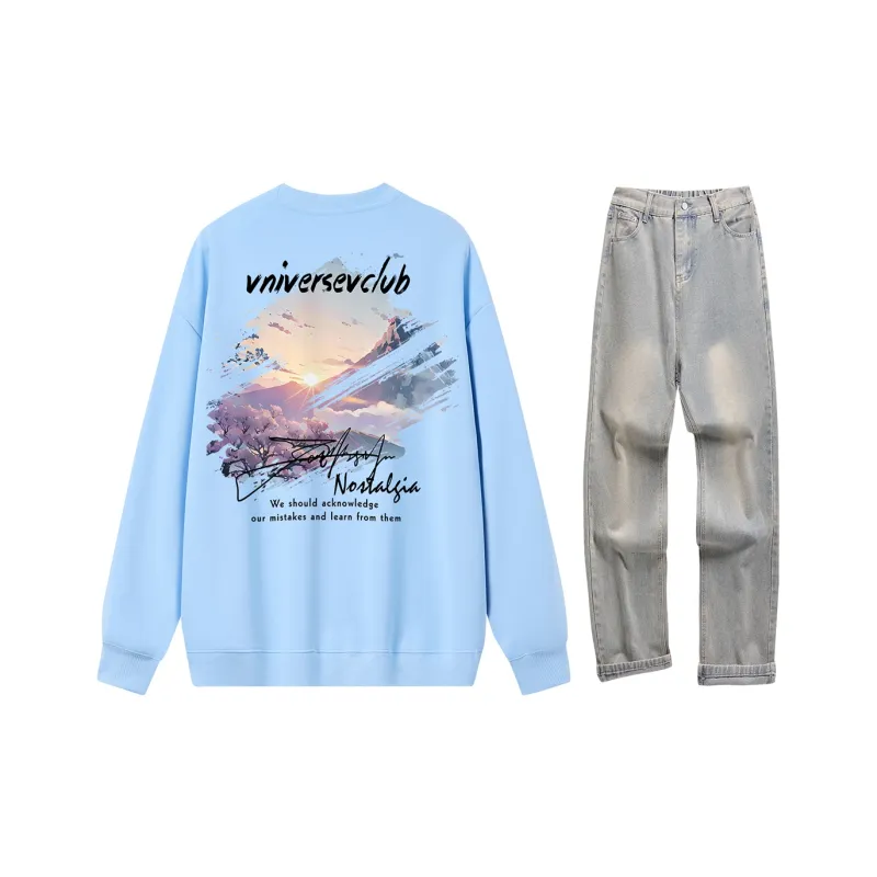 VniVerseVClub Sweatshirt Set Unisex-28