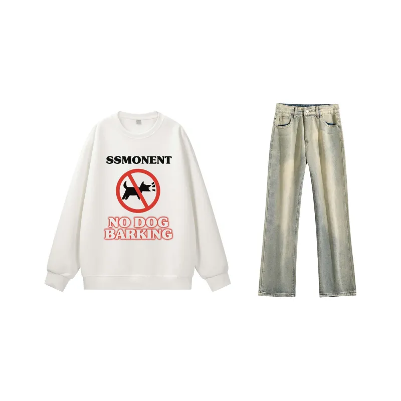 SUNSETMONENT Sweatshirt Set Unisex-30