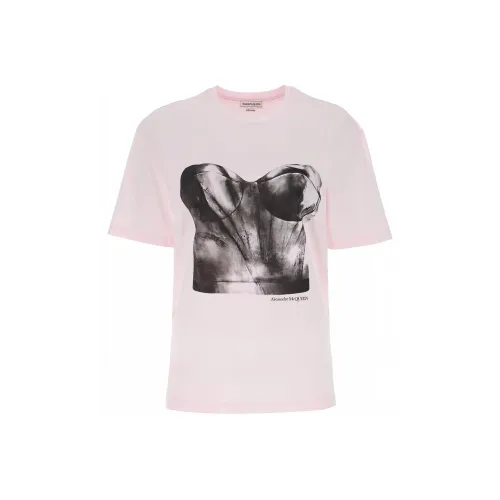 Alexander McQueen T-Shirts Women's Light Pink