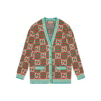 GUCCI Maxi Gg Cotton Cardigan