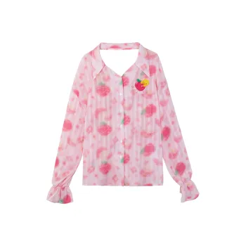 B.Duck Shirt Women's Pink All Over Print