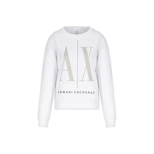 ARMANI EXCHANGEAE SS22 Sweatshirt Women's White
