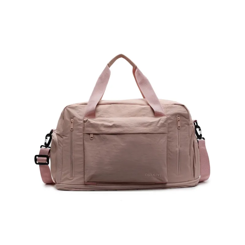 BUBM Fabric Shoulder Bag, Crossbody Bag Unisex Black/Ecru/Green/Gray/Pink-24
