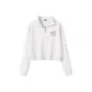 White (M Free Brush Stroke Chest Logo)