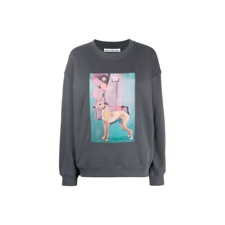 Acne Studios Sweatshirts Women's Slate Gray-0