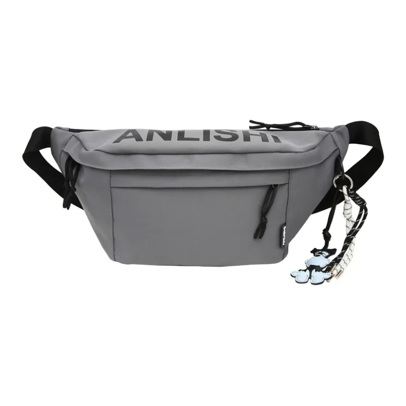 Single Warehouse Nylon Sling Bag Unisex White/Khaki/Gray/Black-12