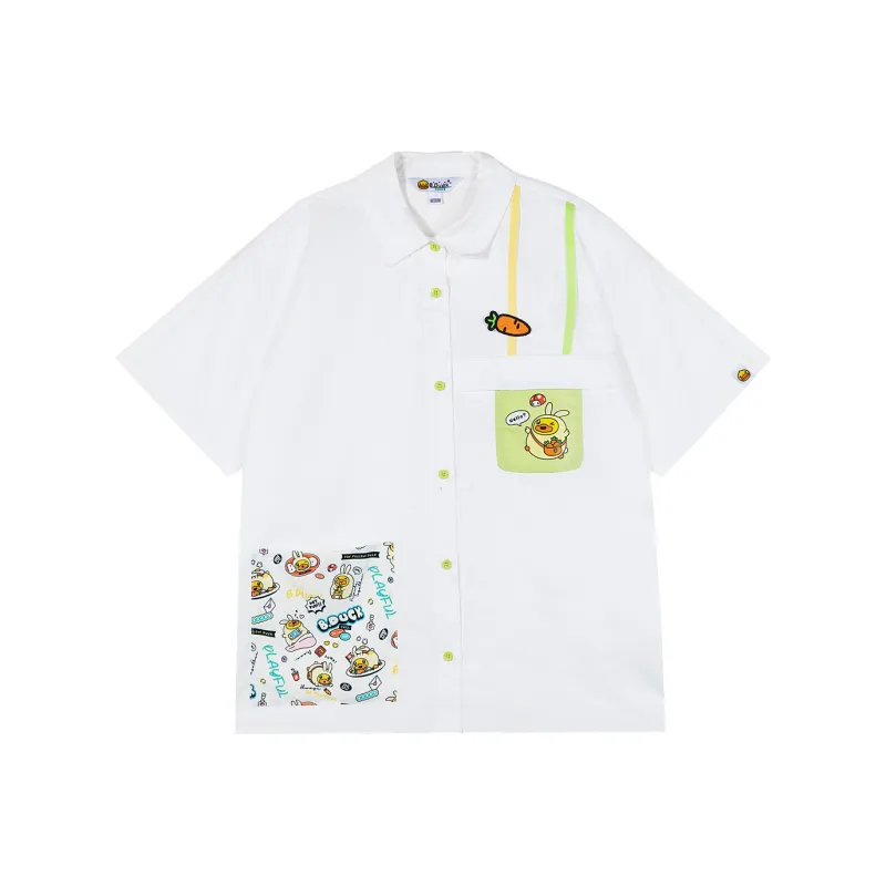 B.Duck Shirts Women's White-0