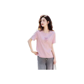 【dme】 Regular T Shirt Women's Leather Pink