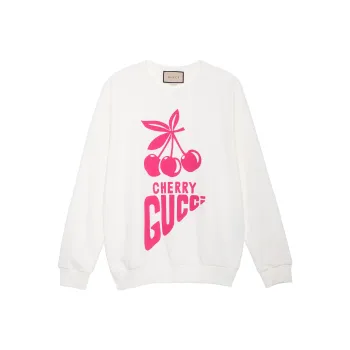 GUCCI Cherry motif Oversized Sweatshirt