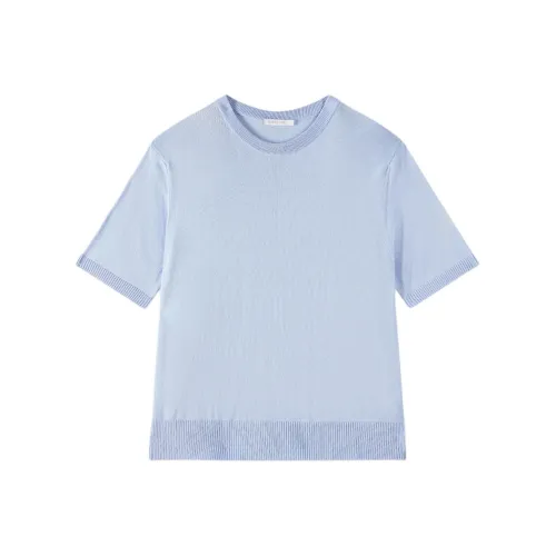 Patrizia Pepe SS25 Regular T Shirt Women's Light Blue