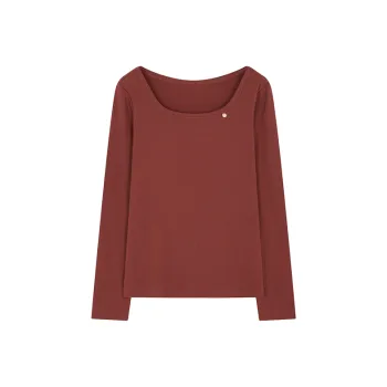 Mo Han Yi Mei T Shirt Women's Brick Red