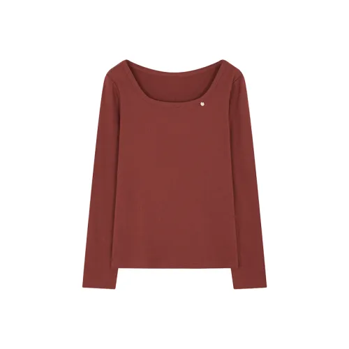 Mo Han Yi Mei T Shirt Women's Brick Red