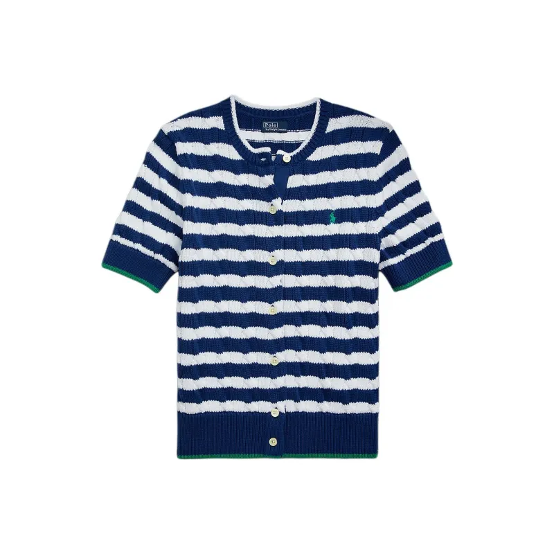 Polo Ralph Lauren Striped Cable knit Cardigan-0