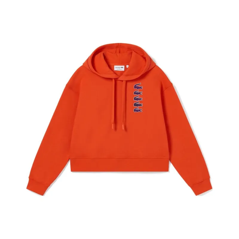 LACOSTE Logo appliqué Hoodie-1