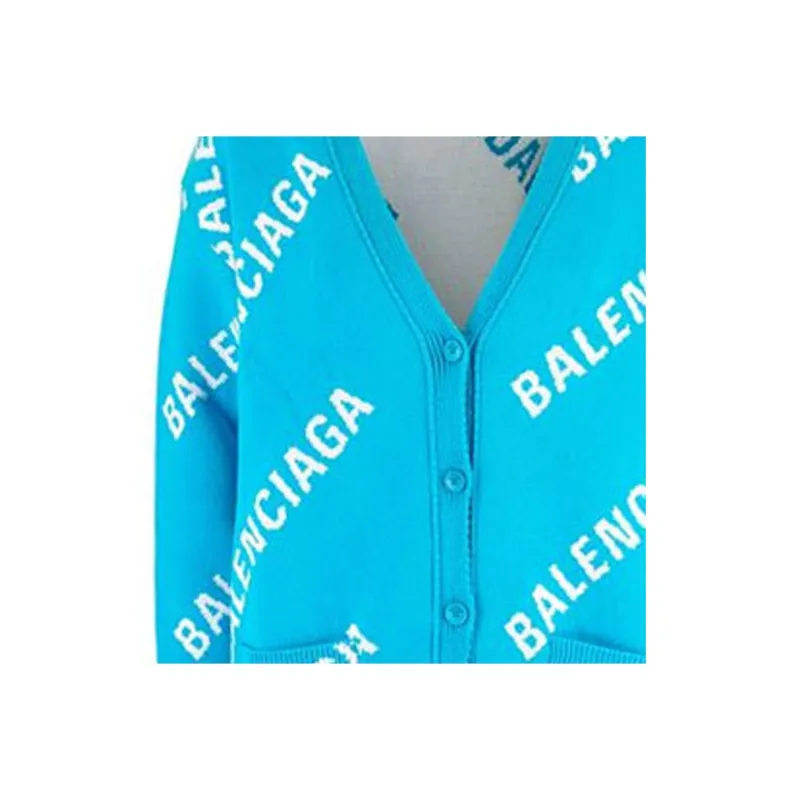 Balenciaga Knitwear Women's Sky Blue-5