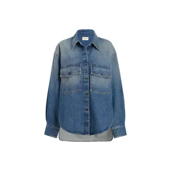 KHAITE Long Sleeved Buttoned Overshirt