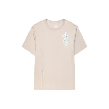 Erke T Shirts Women's Cream Khaki