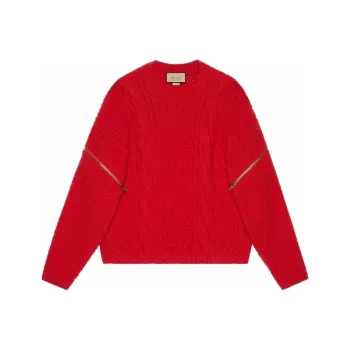 GUCCI Cashmere Sweaters Women's Red