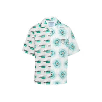 PRADA Shirts Men Green