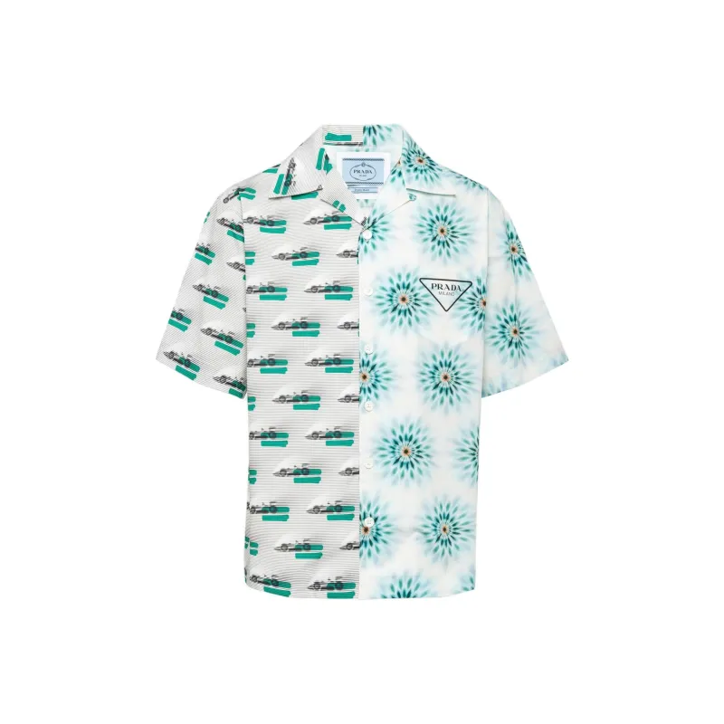 PRADA Shirts Men Green-0