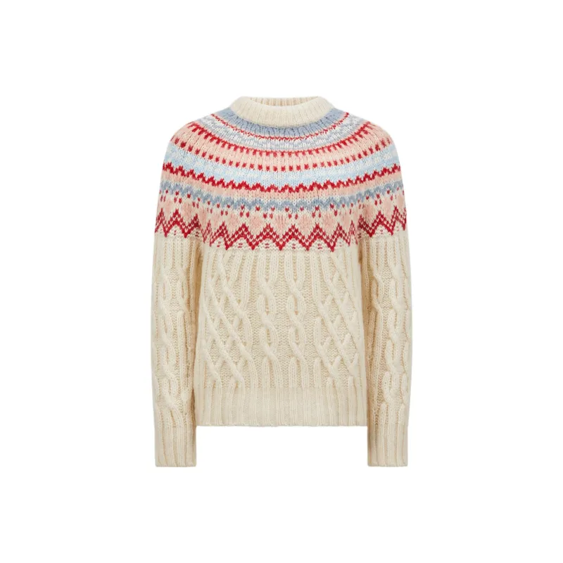 Moncler Pattern Cable Knit Jumper-0