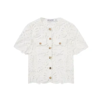 Self portrait Guipure lace Shirt