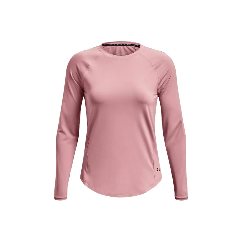 Under Armour RUSH Raglan Sleeve T Shirt Women's Pink-0