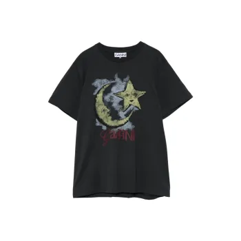 GANNI Moonlight print T shirt