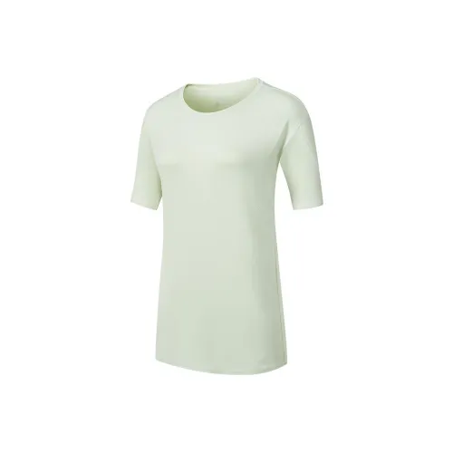 Saucony Drop Shoulder Sleeve T-Shirt Women's Light Cream Yellow Green