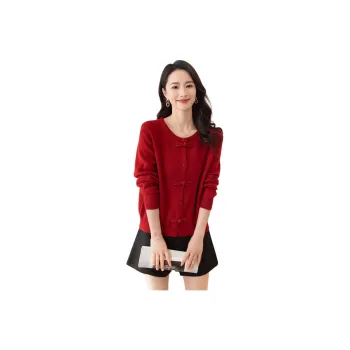 X MOOM Sweater Women's Burgundy