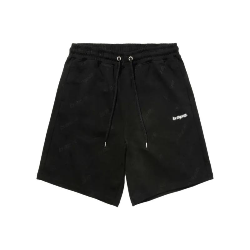 A BATHING APE Logo appliqué Drawstring Track Shorts-2