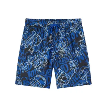 JOHN RICHMOND SS25 Casual Shorts Men's Dark Blue Letter