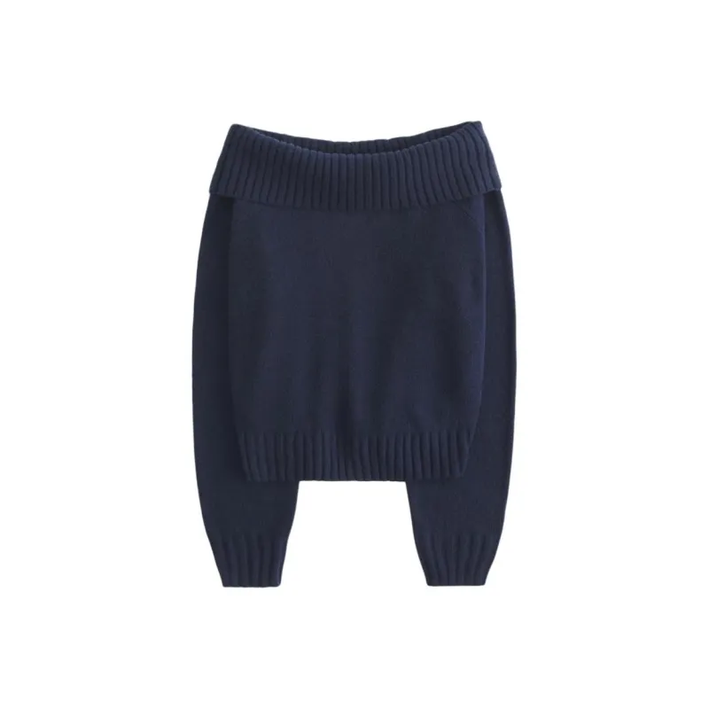 Hollister Sweater Women's Marine Blue-0