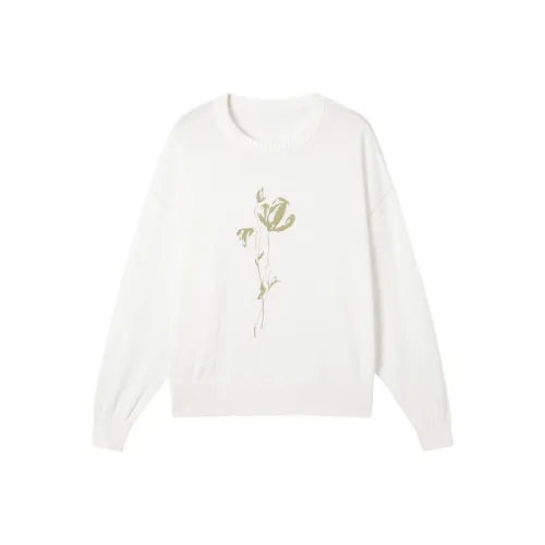 DIALOGUE Sweater Women's Moon White