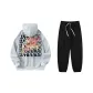 Light Gray Top Black Bottom Pants