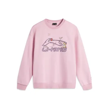 LiNing Sports Fashion Collection Sweatshirt Women's Sheer Pink