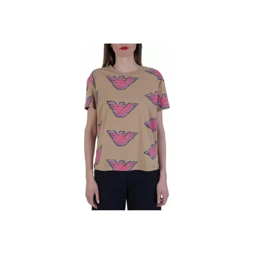 EMPORIO ARMANI Drop Shoulder Sleeve T Shirt Women's Multicolor