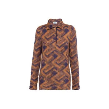PRADA FW21 Polo Shirt Women's Tobacco