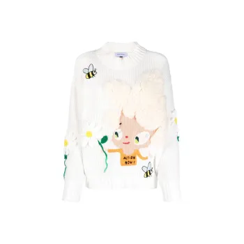 MIRA MIKATI x Javier Calleja Sweater Women's Ecru