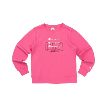 Champion Crew Neck Loose Fit Regular Sweatshirt Winter Women's Rose Red