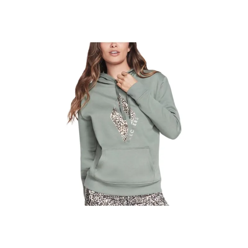 Skechers Sketch Diamond Wild One Sweatshirt Women's Dark Green-0